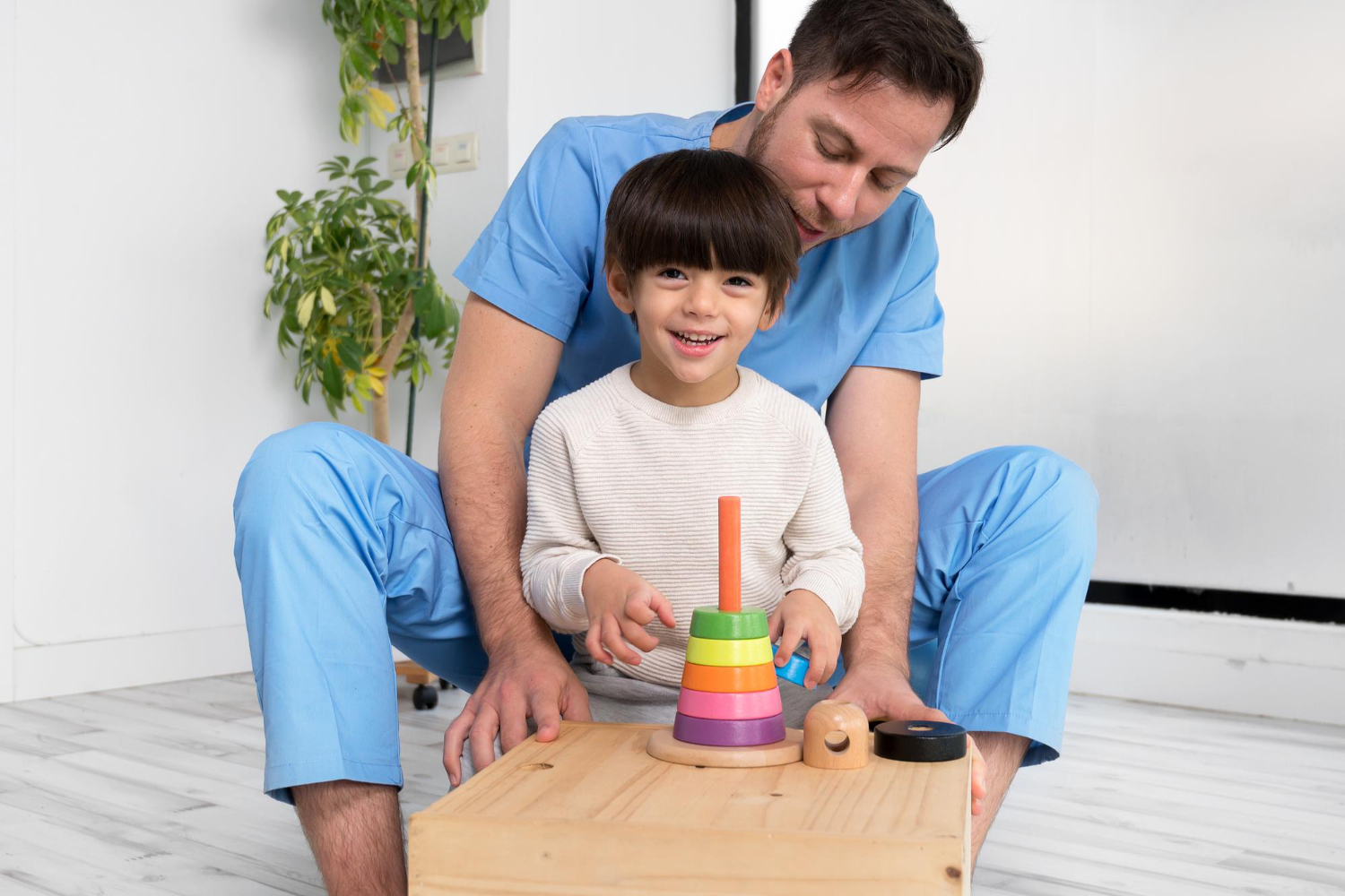 Occupational therapy session for a child with special needs at Theracare.